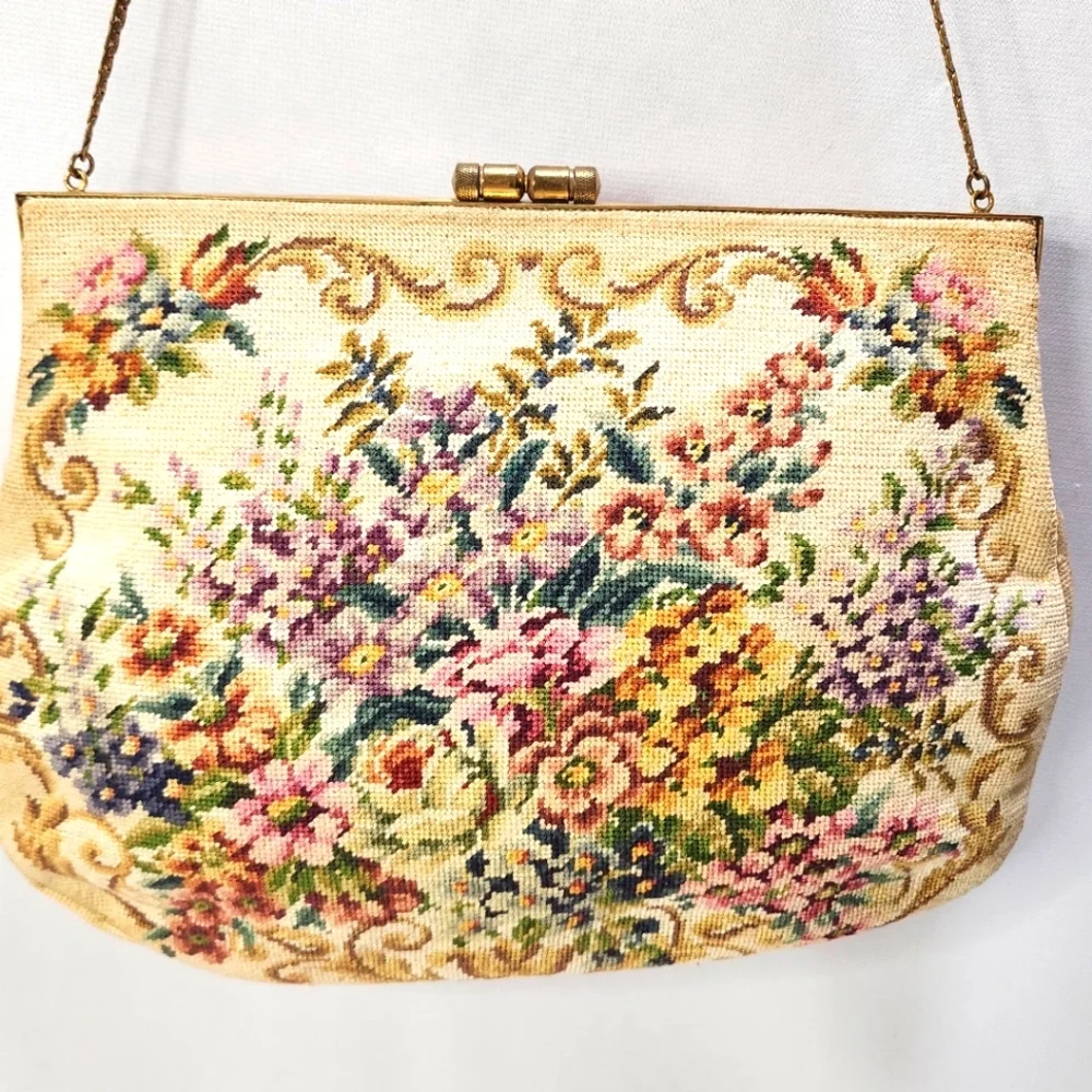 Floral Tapestry Handbag